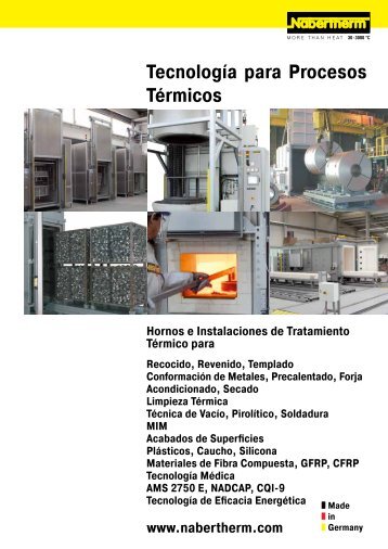 catalogue Tecnología para Procesos Térmicos - Nabertherm