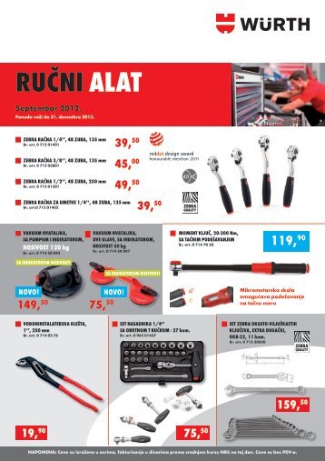 Septembar 2012. Novo! Novo! - Wurth