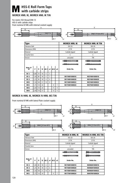 THREADING SYSTEMS - JEL - 05/2008 - Komet