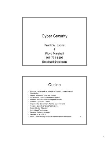Cyber Security Outline - NASACT