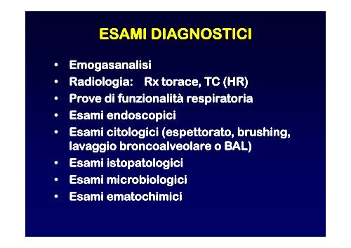 Introduzione al corso - Clinica malattie apparato respiratorio