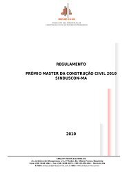 regulamento prÃªmio master da construÃ§Ã£o civil 2010 sinduscon-ma ...
