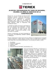 alvecon, distribuidor de terex en navarra, celebra 25 ... - e-maquinaria