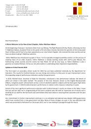 Letter to Parents 15 February 2011 - Cardinal Heenan Catholic High ...