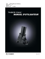 Manuel D'Utilisation - TASER International