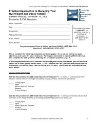 Evaluation Form (CME is no longer available) - Community Health ...