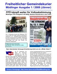 Freiheitlicher Gemeindekurier - FPÃ-MÃ¶dling