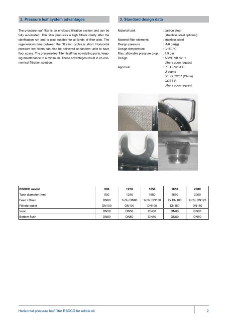 Horizontal pressure leaf filter RBDCD - MAHLE Industry - Filtration