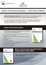 Becker ACCA Study System - Bloomsbury Books Ltd