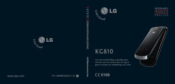 LG KG810 - Gsmweb.nl