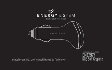 Manual de usuario / User manual / Manuel de l ... - Energy Sistem