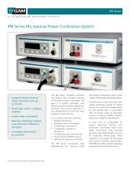 PM Series Microwave Power Calibration System - Tegam