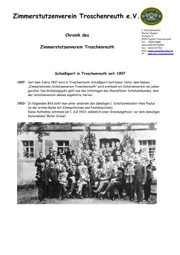 Chronik 2010 - Zimmerstutzenverein Troschenreuth