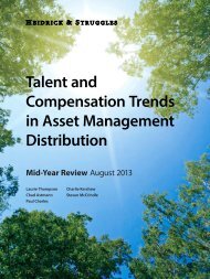 Talent and Compensation Trends in Asset Management Distribution