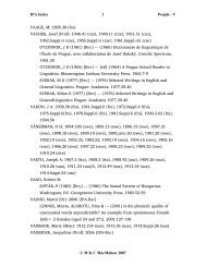 IPA Index 1 People - V Â© M K C MacMahon 2007 VAAGE, M ...