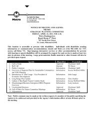 NOTICE OF MEETING AND AGENDA - Metro Transit