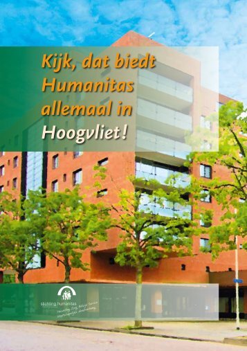 Regiobrochure Humanitas-Hoogvliet - Stichting Humanitas