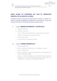 indice global de contenidos del plan de ordenaciÃ³n ... - ISOTools