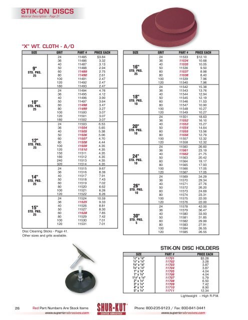 Superior Abrasives Catalogs.pdf - JW Donchin CO.