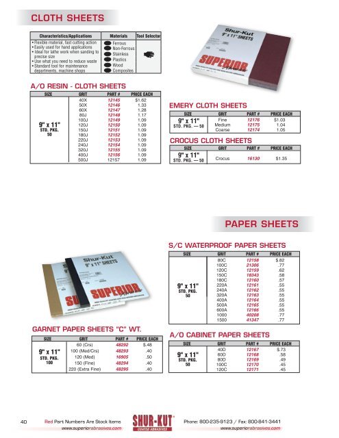 Superior Abrasives Catalogs.pdf - JW Donchin CO.