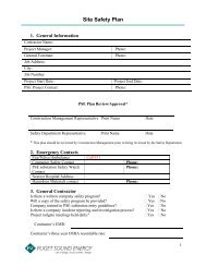 Site Safety Plan - WPC