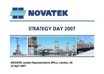 NOVATEK Strategy Day Presentation