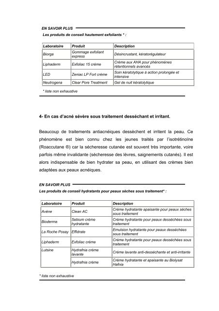 L'ACNE DE L'ADOLESCENT - MedQual