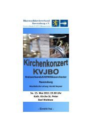 Flyer und Programm - Blasmusikkreisverband Ravensburg