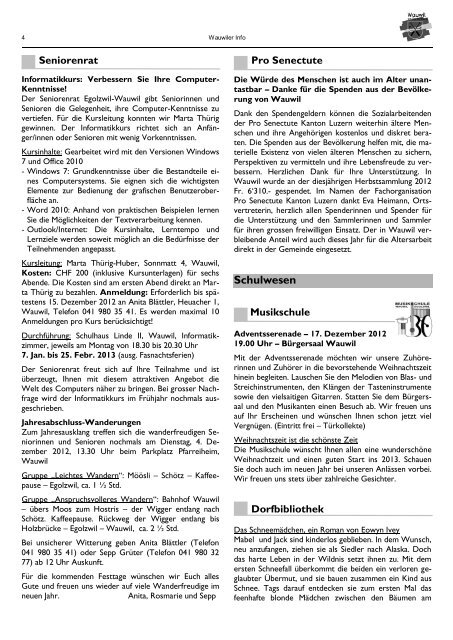 Wauwiler Info Dezember 2012 (0,4 MB) - Gemeinde Wauwil