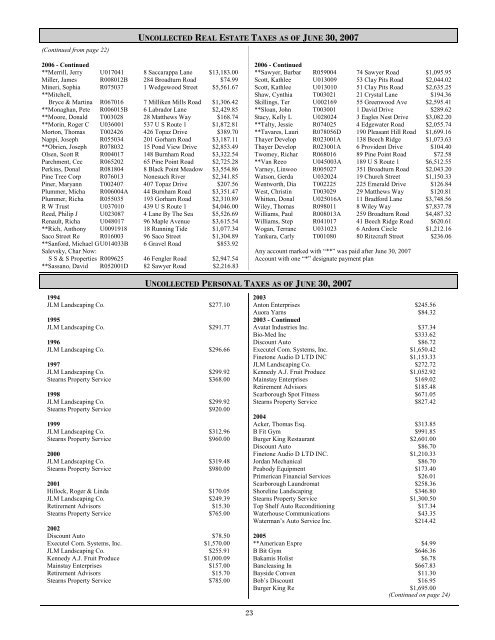 2007 Report 02-20-2008 - Town of Scarborough