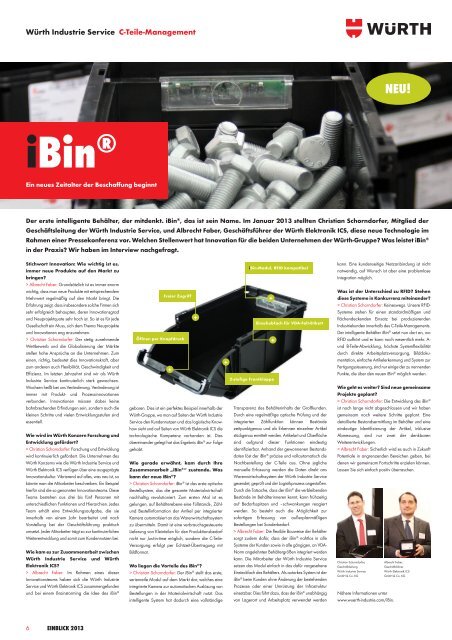 Jahresreport "EinBlick 2012" - WÃ¼rth Industrie Service GmbH & Co. KG