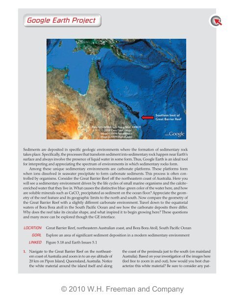 Chapter 5, Google Earth Project - W.H. Freeman