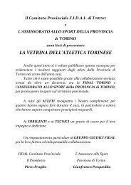 (1) Pagina di presentazione - Fidal Piemonte