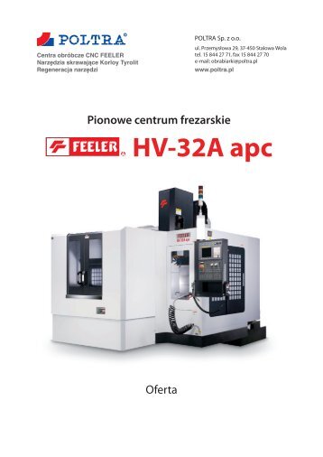 HV-32A apc - Pionowe Centra Frezarskie CNC