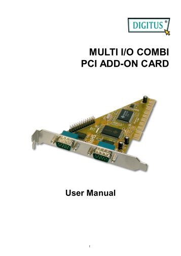 MULTI I/O COMBI PCI ADD-ON CARD