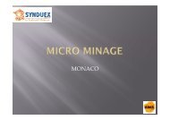 Micro-minage à Monaco - Synduex