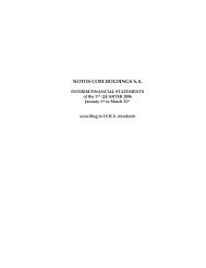 Company and Group Financial Statements for the 1st ... - Notos Com