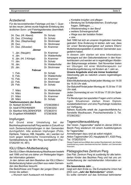 BÃ¼rgermeisterbrief 7/2003 (0 bytes) - Ried in der Riedmark