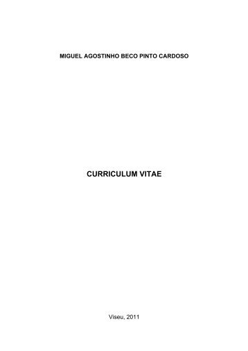 Curriculum Vitae - Universidade Católica Portuguesa
