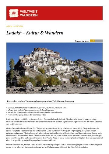 Ladakh - Kultur & Wandern - Weltweitwandern