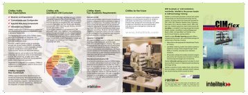 CIMFlex Product Line Tri-fold Brochure - Intelitek