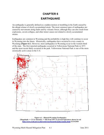 CHAPTER 6 EARTHQUAKE