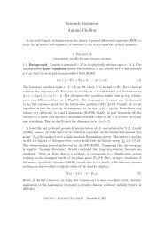 Research Statement Antoine Choffrut