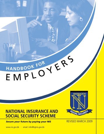 Handbook for Employers - National Insurance Scheme