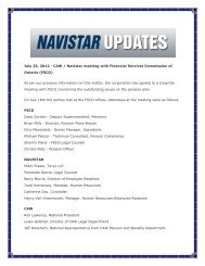 July 25, 2012 - CAW / Navistar meeting with Financial Services ...