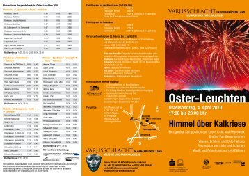 Programm Oster-Leuchten - Museum und Park Kalkriese