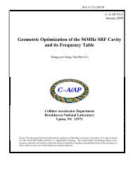 Geometry optimization of the 56MHz SRF cavity and its frequency ...