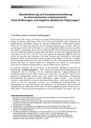 Standardisierung und Kompetenzorientierung im ... - Latein Forum