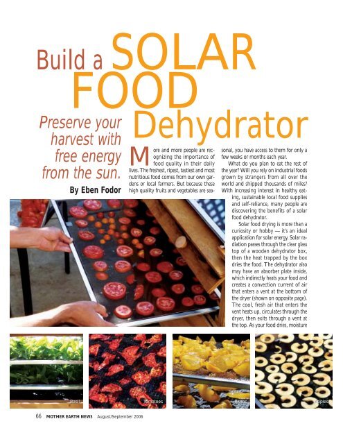 This Solar-Powered Dehydrator Could Help Small Farmers Reduce Food