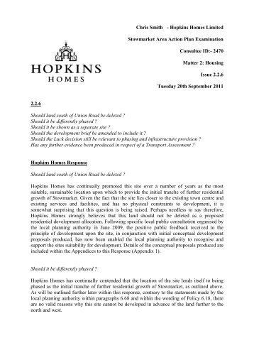 Hopkins Homes (2) - Mid Suffolk District Council